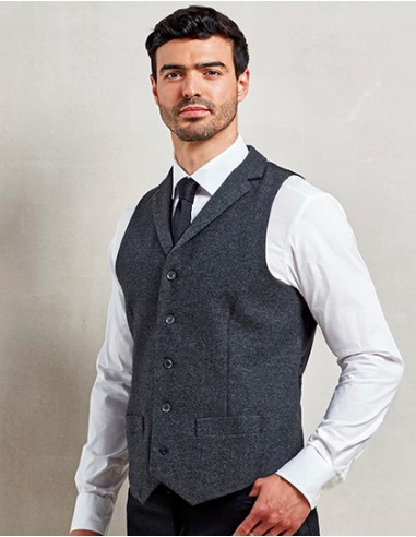 P-PR625-Mens Herringbone Waistcoat